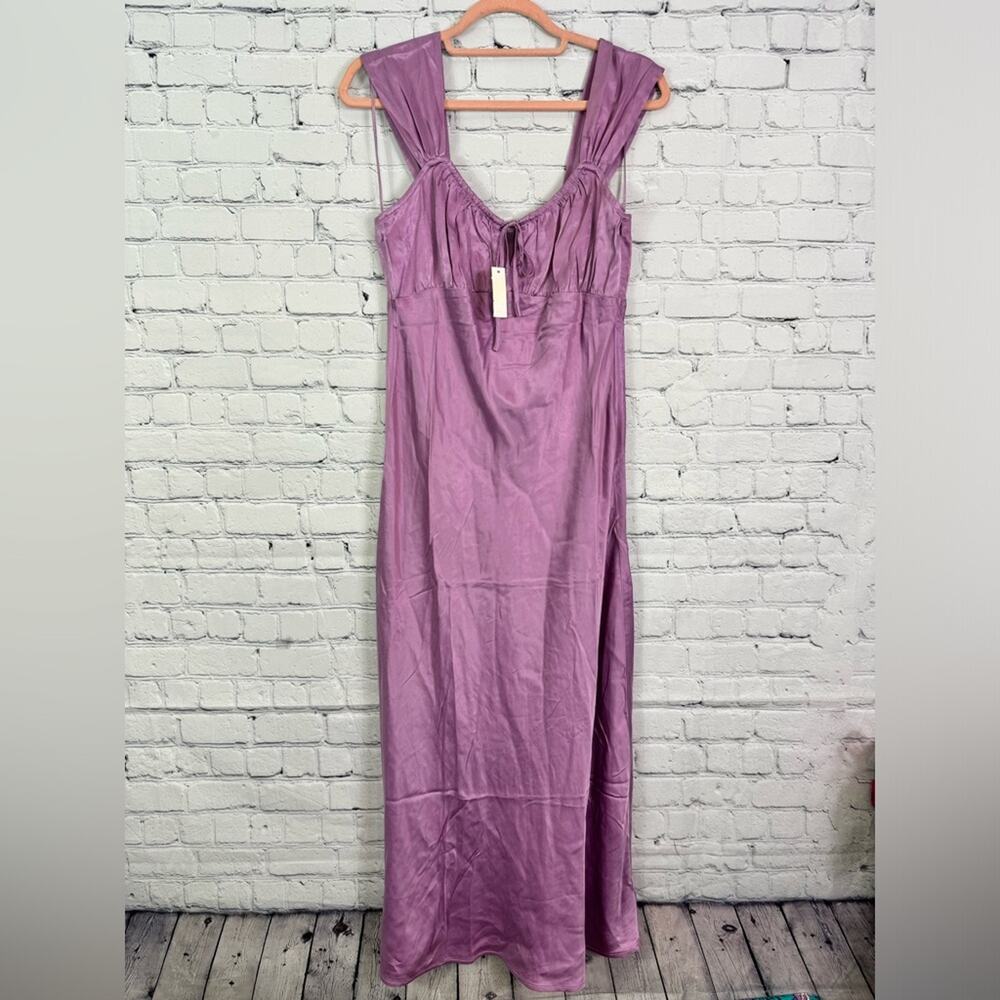 MADEWELL Square Neck Midi Dress Lilac 6 NWT* - Picture 5 of 8